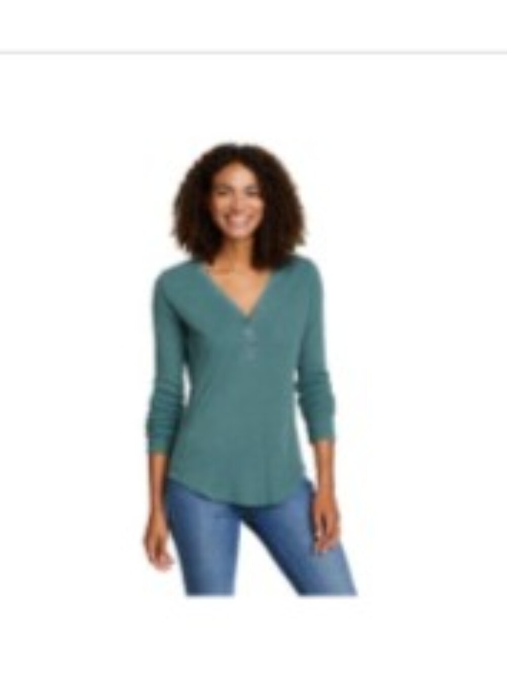 Eddie Bauer | Myriad Thermal-Jersey Mix Henley | Stream | M